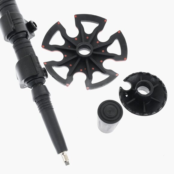 NEW Prada Adjustable Black/Orange Ski Poles 110-135cm - Picture 3 of 7